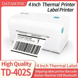 TD-402S 4Inch Thermal Label Printer Shipping label printer Barcode Sticker Machine USB Bluetooth Wifi Printing Logistics express