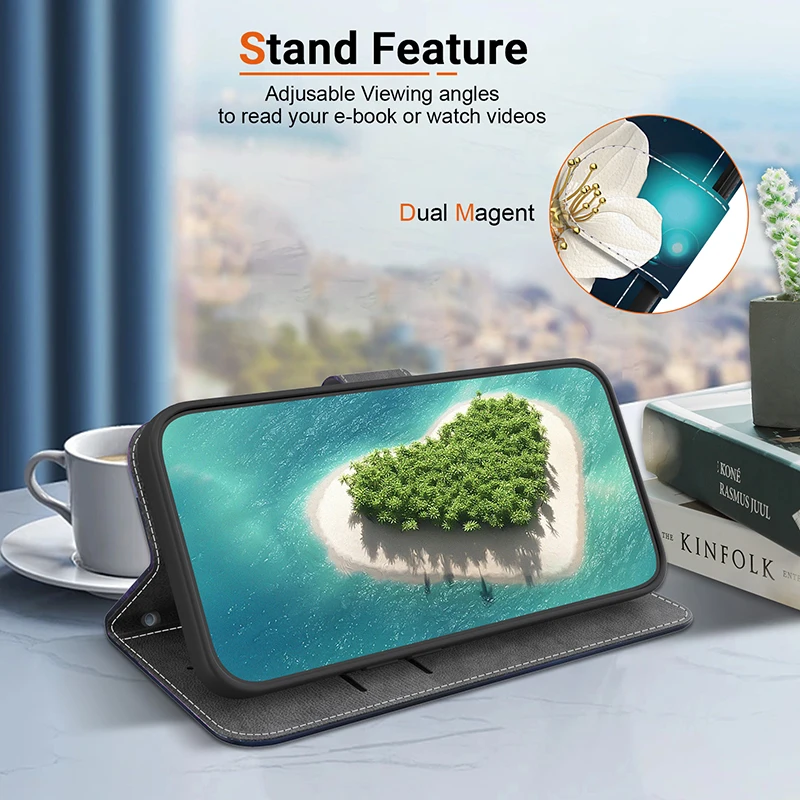 حافظة جلدية بفتحة للبطاقات لهاتف Tecno Pova 6 Neo 4 5 6 Pro 5G pova Neo 2 3 4G Spark 4 محفظة حماية غطاء الهاتف