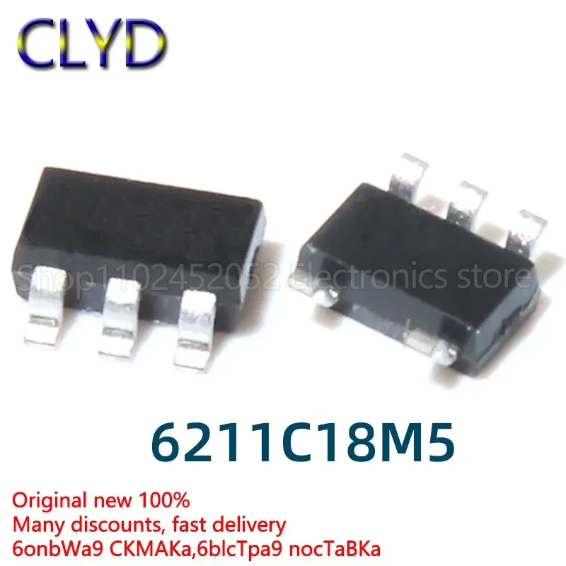 1PCS/LOT New and Original ME6211C18M5G ME6211-1.8 Low-pressure differential linear regulator patch SOT23-5 1.8V