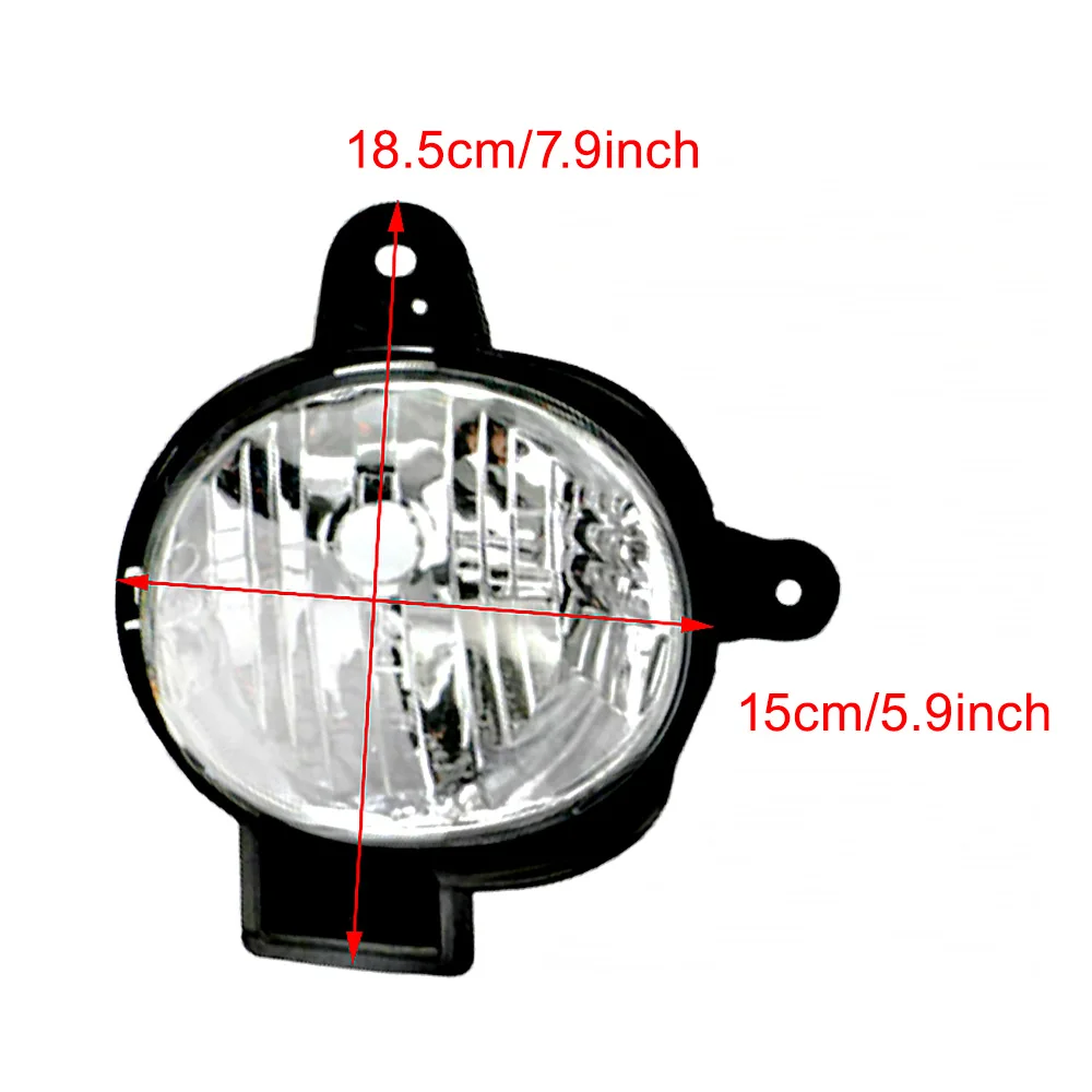 With wiring harness accessories Halogen Lamp Fog Light Kit  Material: ABS Plastic for Toyota Hilux VIGO MK7 2012–2014