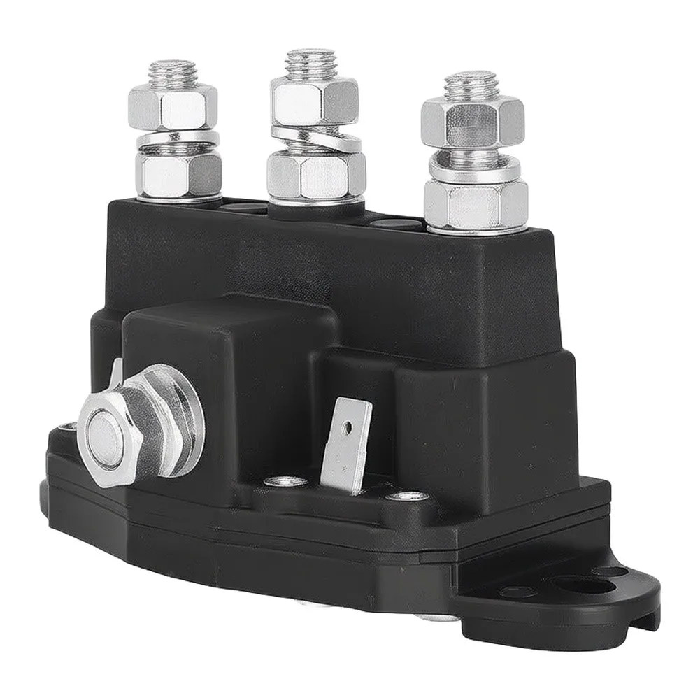 For Electromagnetic Solenoid Switch 75A High Current Capacity for Permanent Magnet Winch Motors with 6 Terminals