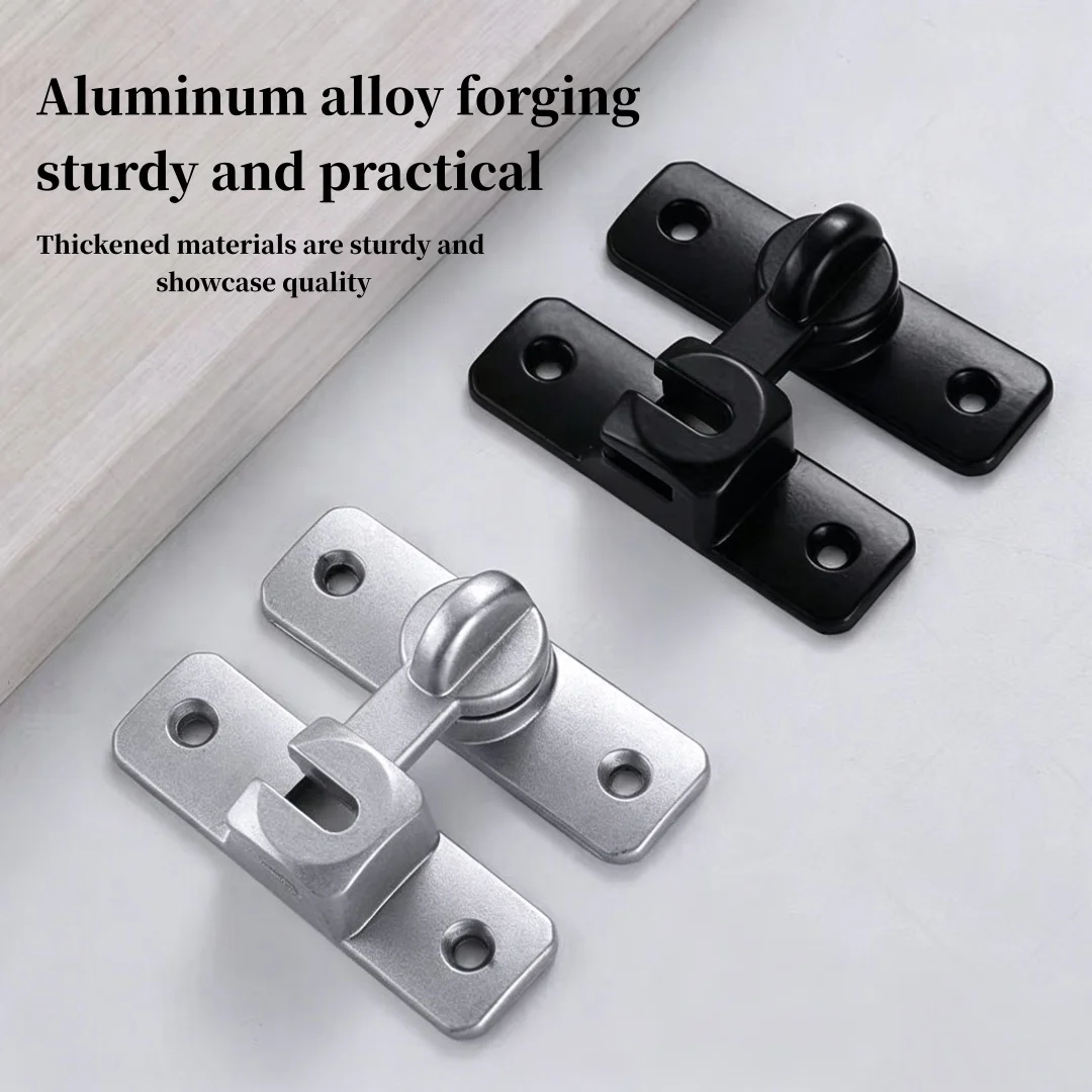Sliding Barn Door Lock, 90/180 Degree Flip Door Lock, Safety Protection Sliding Door Lock, Flip Lock for Barns, Gardens, Cabinet
