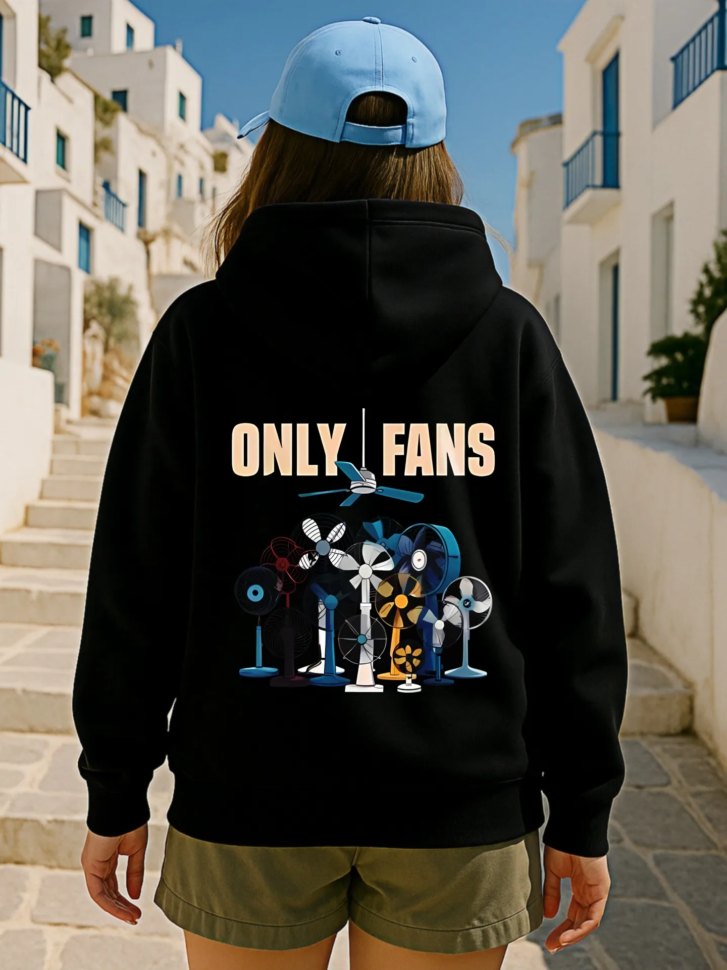 Grafische hoodie dames, cartoon- en letterprint, esthetisch ontwerp, zachte stof, casual dagelijkse kleding, voor tieners