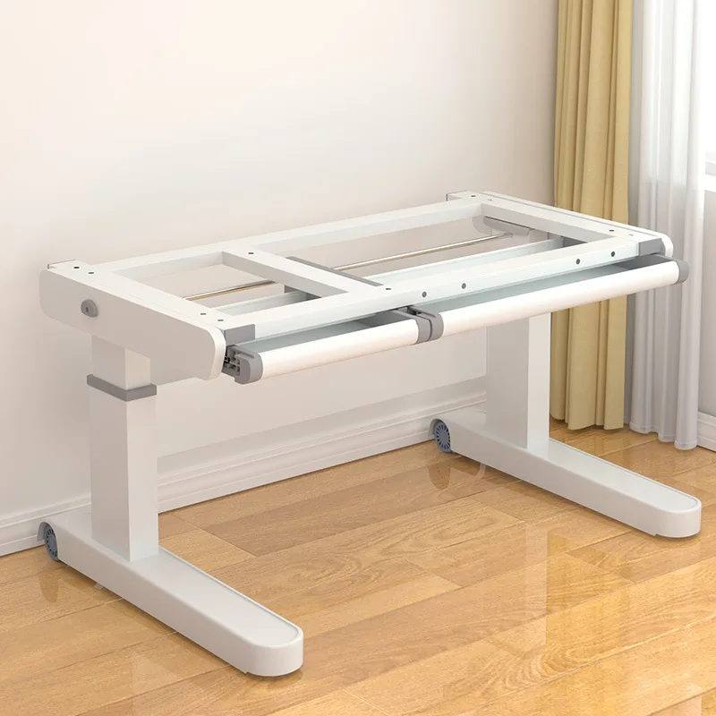 Source factory one piece wholesale primary school children's study table desk shelf electric manual lifting table legs