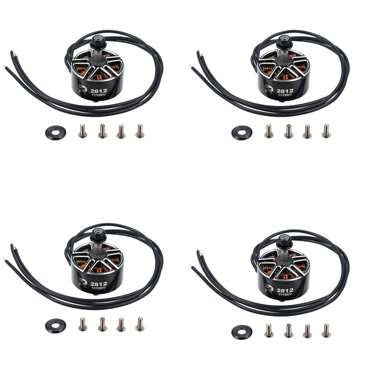 Y34A 4PCS 2812 1115KV Motore Brushless per 7 pollici FPV Racing Quadcopters FPV Mark4 Compatibile con 3-6S Batterie