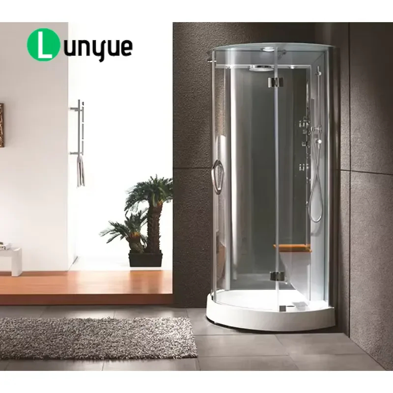 Tempered Glass Shower Enclosure Steam Room Kit for Home Bathroom Latin America Bolivia Compatible Easy Installation