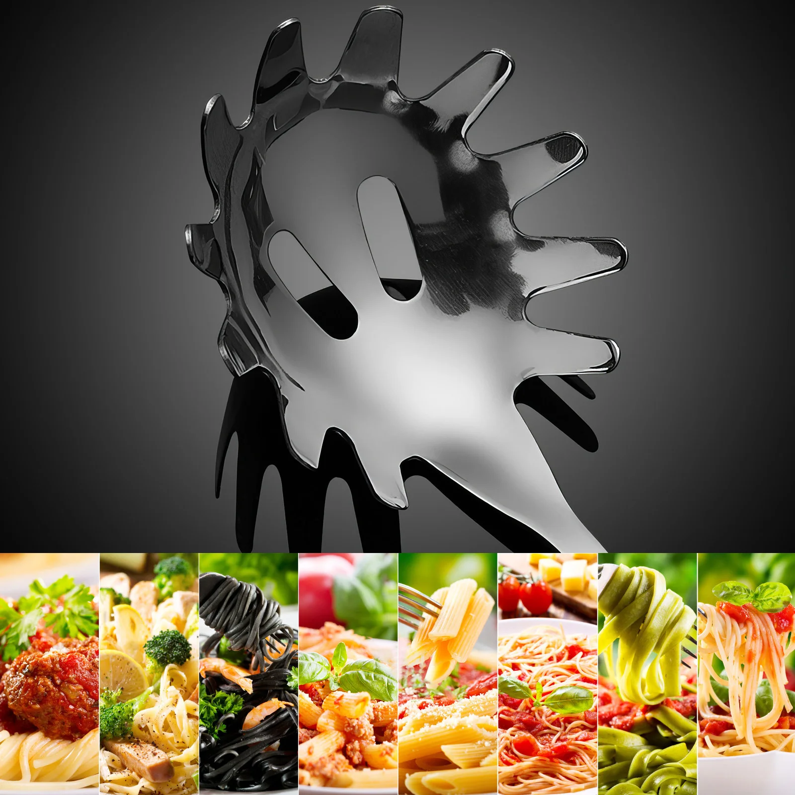 

Stainless Steel Noodle Spoon Spaghetti Server High Temp Resistant Multi Functional Kitchen Tool Home Restaurant Use Egg Dumpling