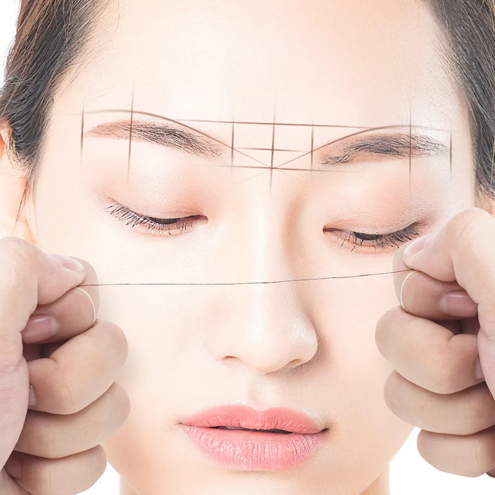 2 pezzi compatto facile da tenere per la mappatura delle sopracciglia righello Microblading stringa scatola di inchiostro strumento di fornitura di tatuaggi strumento di fornitura di tatuaggi