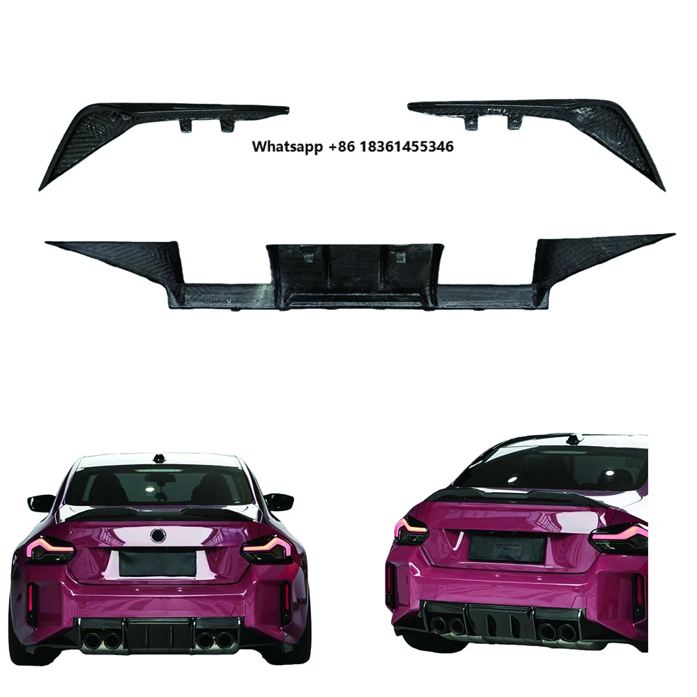 

For M2 G87 R44 Style Dry Carbon Fiber Rear Diffuser - New Factory Direct Tuning Parts