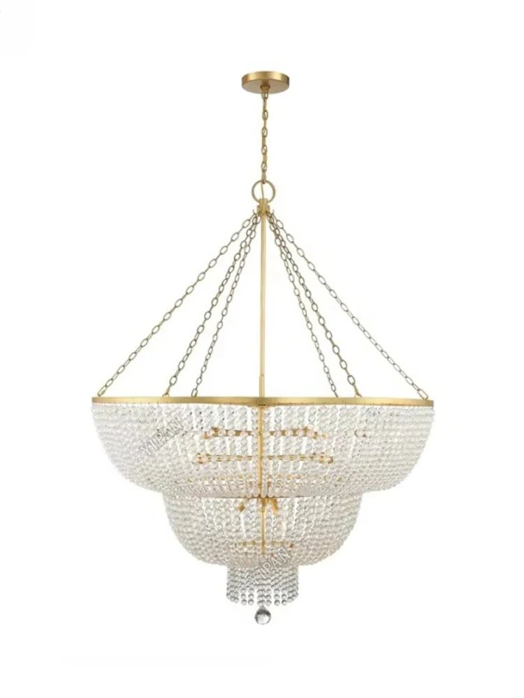 * Decorative Antique Crystal Chandelier Interior Lighting Restaurant Wedding Light Emitting Diode Chandelier
