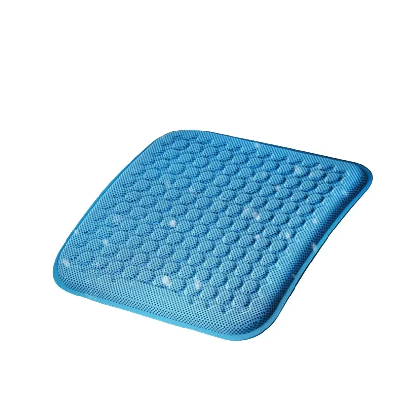 Gel Cushion Summer Ice Cushion Chair Cushion Home Office Sedentary Ventilated Silicone Cool CushionHoneycomb Car Seat Cushion