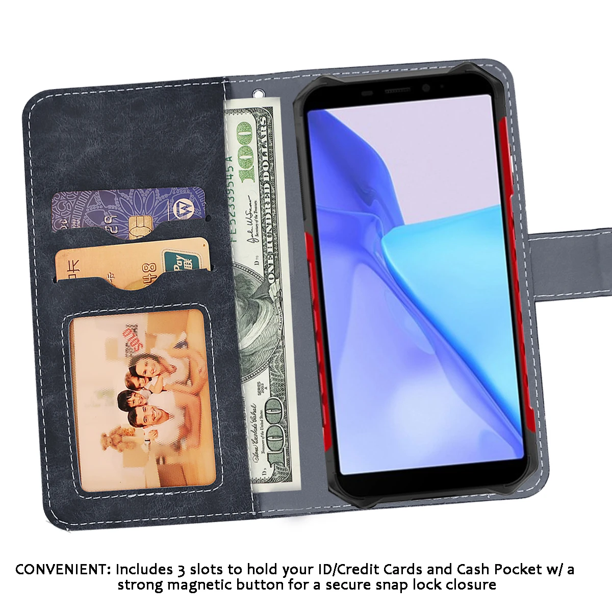 Vintage Leather Wallet Ulefone Armor X9 Pro Case Flip Luxury Card Slots Slip-resistant Cover Phone Protective Cases Bags
