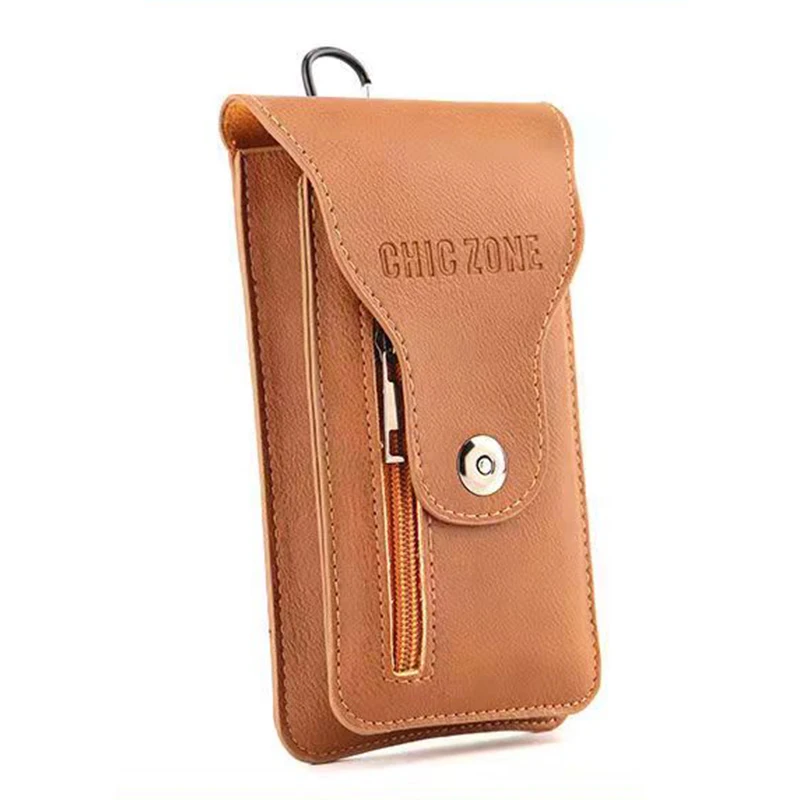 For AGM X6 Zero H6 Lite H5 Pro Dual Layer Leather Flip Phone Case For AGM H3 H2 H1 Note N1 G2 Pro Glory X5 X3 Holster Waist Bag