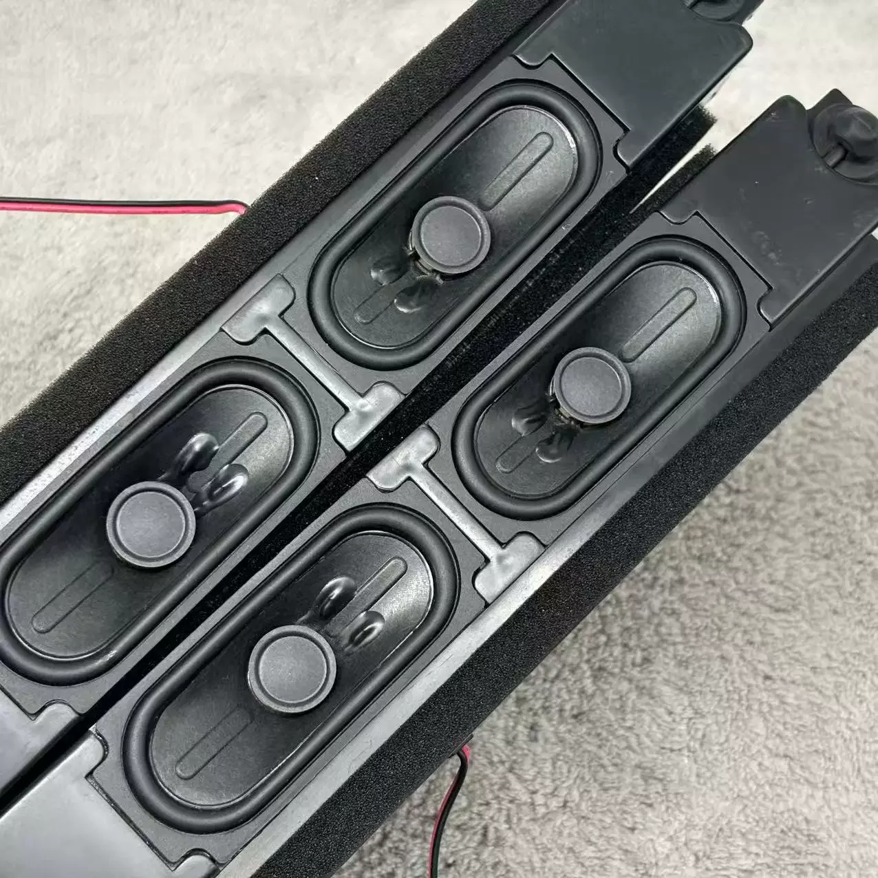 2PCS GHXAMP Dual Full-Range Passive Sound Bar Speakers | 8 Ohm 18W Bass Reflex | DIY Audio Kit – Highs, Mids & Lows