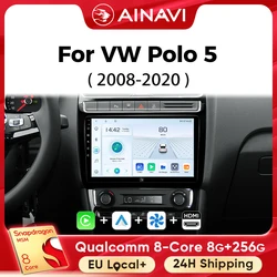 Ainavi Car Multimedia Player For VW Volkswagen Polo 5 2008 2010 2013 2015 2017 Vento wireless Carplay Android Auto 4G Wifi 2din