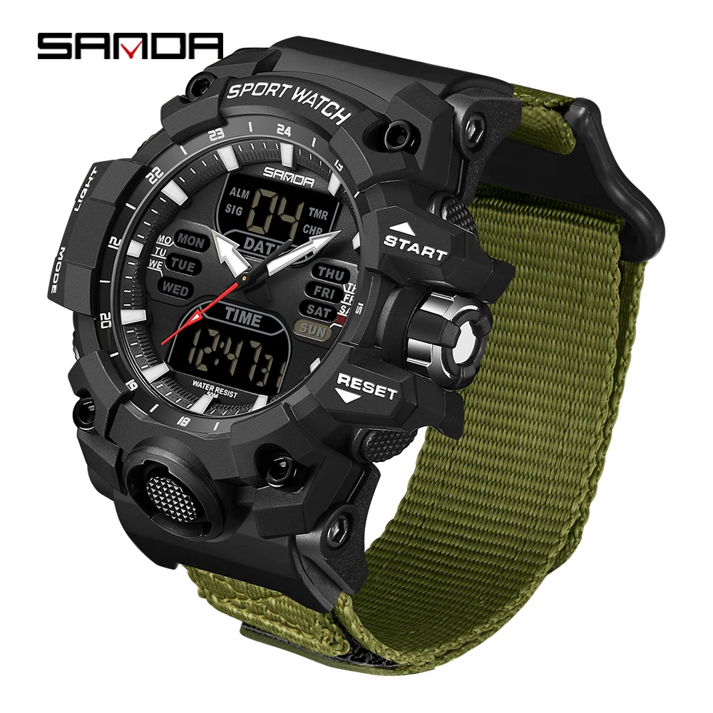 SANDA SD6126 Popular Step Calorimeter Single Display Electronic Watch