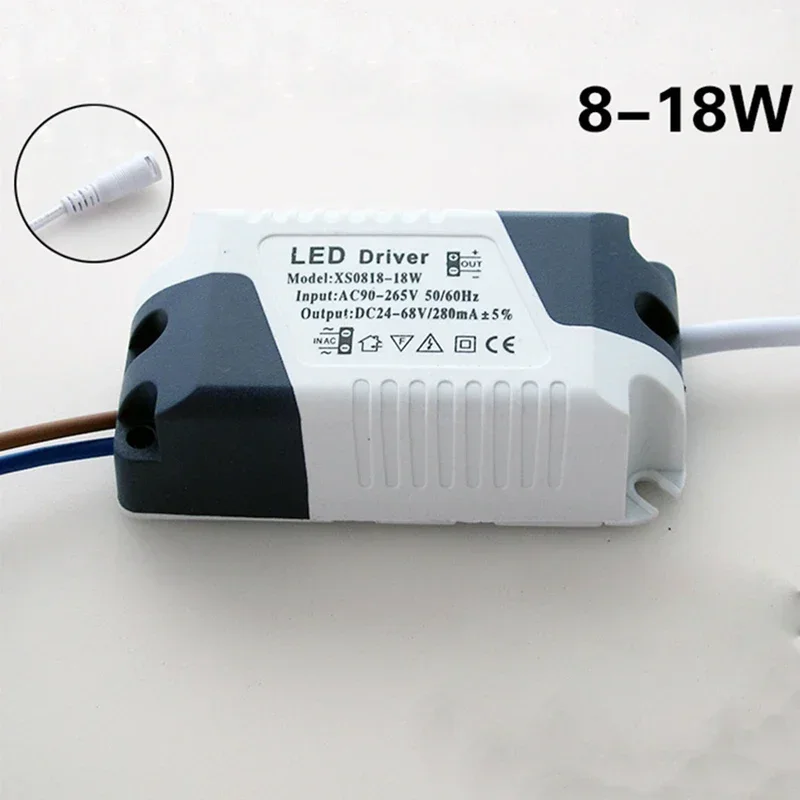 LED Sürücü AC 8-18W/8-24W Güç Kaynağı Adaptörü Su Geçirmez