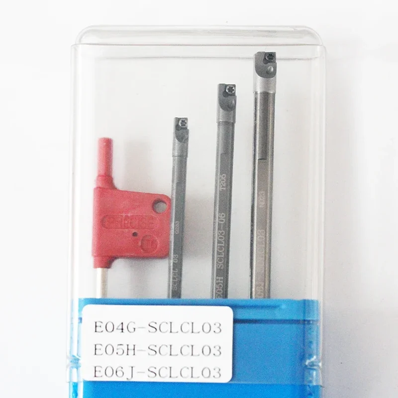 Mini carbide boring bar set SCLCR03, SCLCL03 with center coolant type