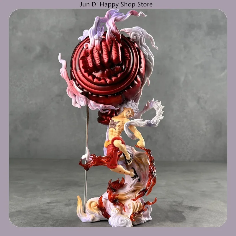 30CM One Piece Nika Luffy Have Three Forms Of Hand Giant Fist Battle Pose Anime Model Statue Birthday Gift