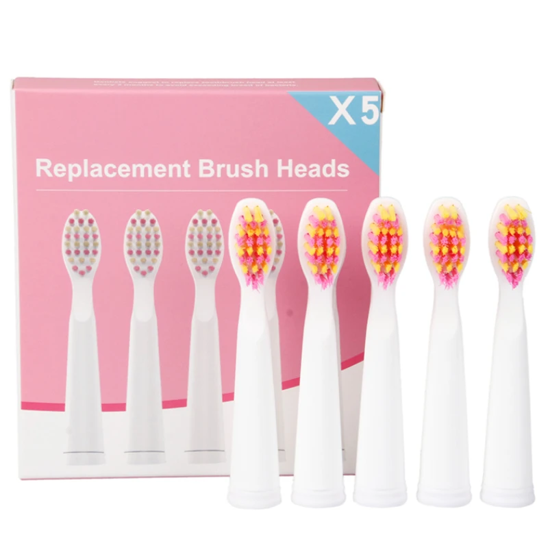 Electric Toothbrush Replacement Brush Heads Compatible with  for Lansung SG-503 SG-610 SG-908 SG-917 SG-958 (5 pcs Soft )