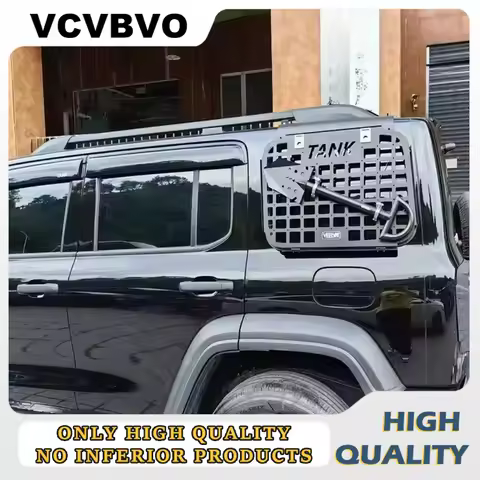 Side Window Extension Platform, Mesh Retrofit Grid, Storage Compartment for GWM TANK 300 Great Wall TANK 300 Retrofit Upgrade