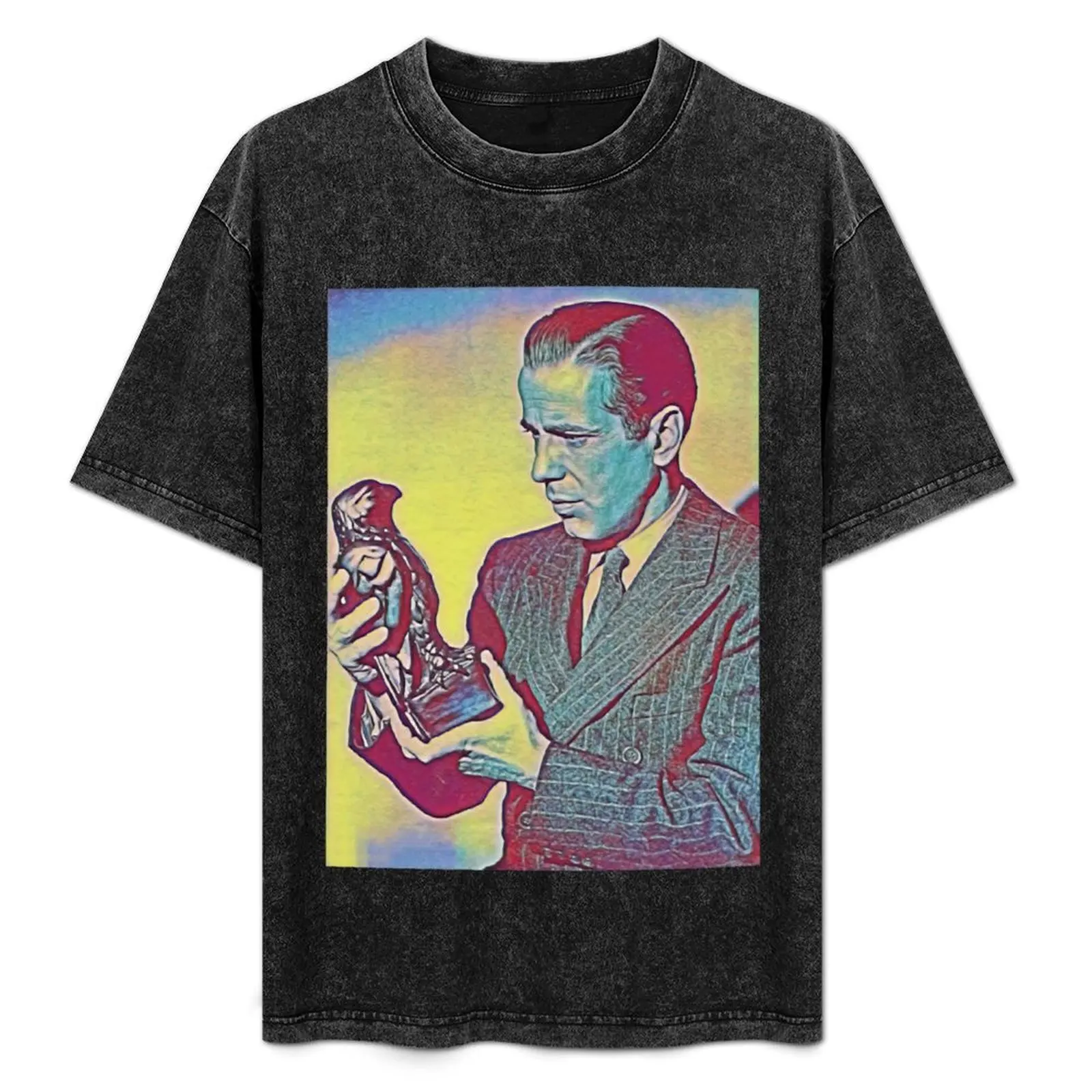 

Gifts For Movie Fan Maltese Falcon Retro Wave T-Shirt sports fans shirts graphic tee men t shirts