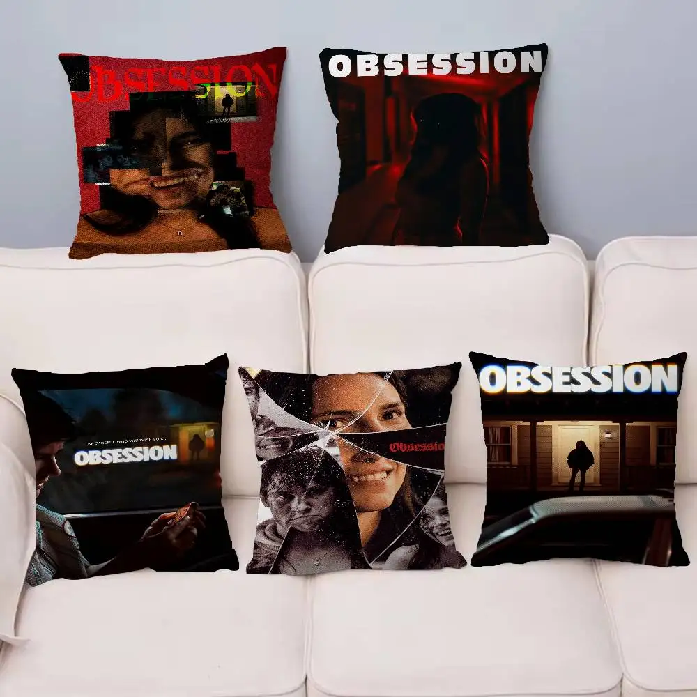 Obsession Movie 2026 Horror Gothic Cushion Cover Decorative Pillow Sofa Home Decor case pillow cases