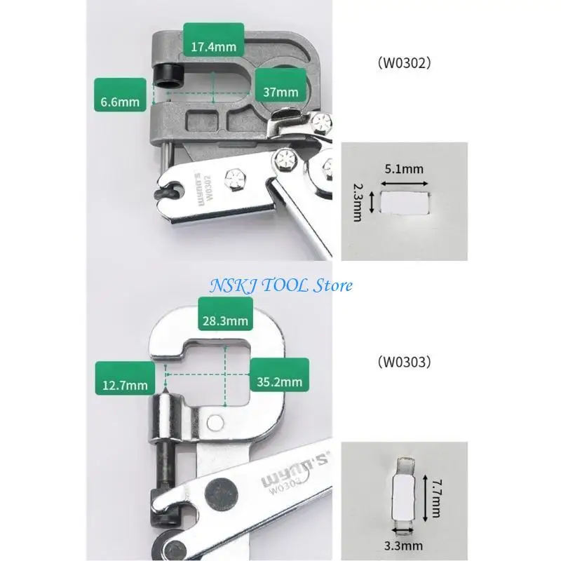 

L8RC Studs Crimper Pliers Lock Crimper Framing Fastening Hand Tool Keel Board