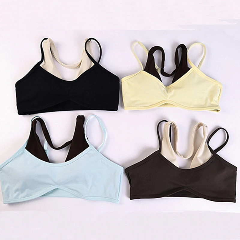 Pad Women Block Dot Halter Double Strap Yoga Bra Sports Bra Fake Two Piece Running Cinching Tank Tops Gym Vest Active Wear XP80 view 5
