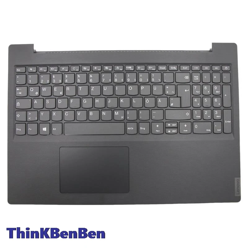 Alemão Ferro Cinza Teclado Upper Case, Palmrest Shell Capa para Lenovo V140, 15, 15IWL, V155, api, 5CB0U42642