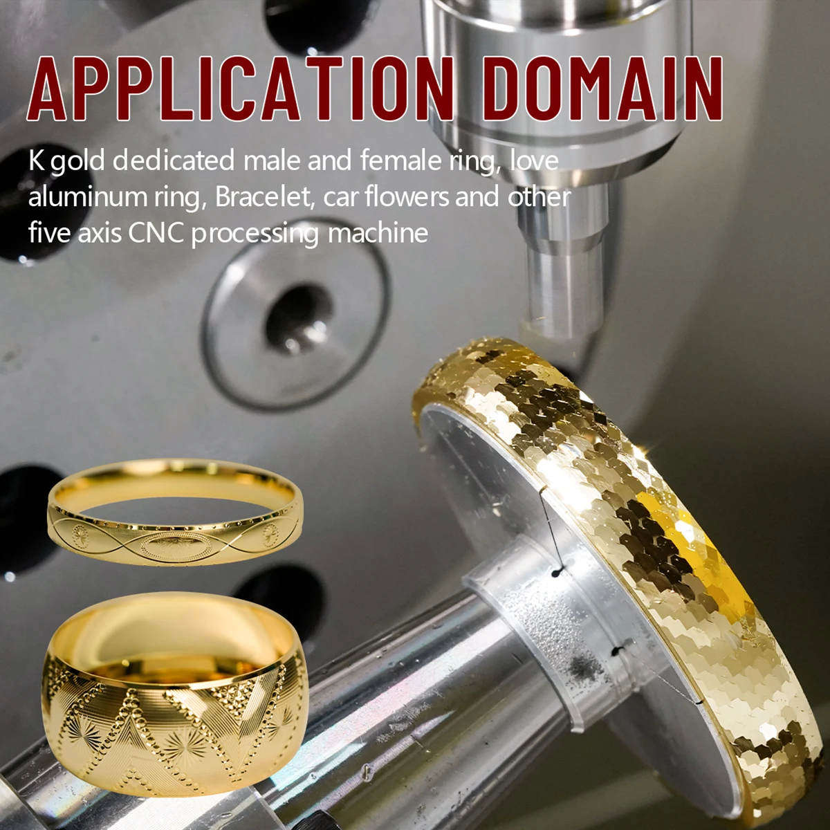 GUANGLIJIN G5-500 5-Axis Rainbow CNC Machining Center For Jewelry For Gold Silver Platinum Bangle Ring Watch Engraving Milling