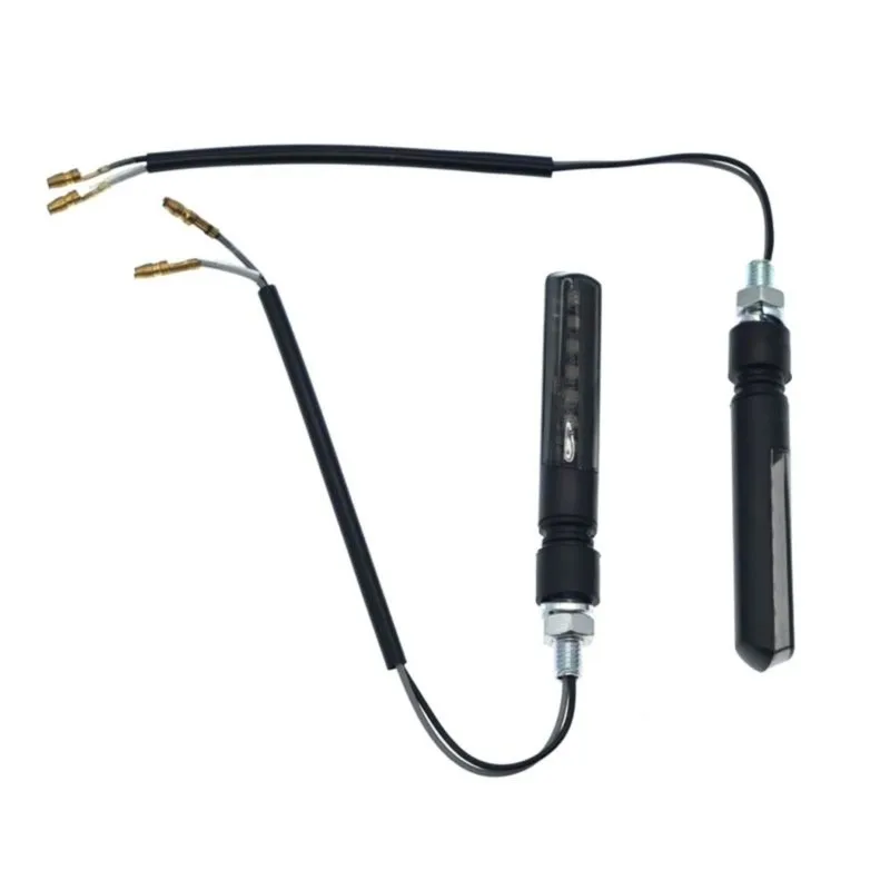 NCSMT Universal Motorcycle Turn Signal Lights 12V 2W 7SMD LED Indicator Lights Dynamic Flash Lights