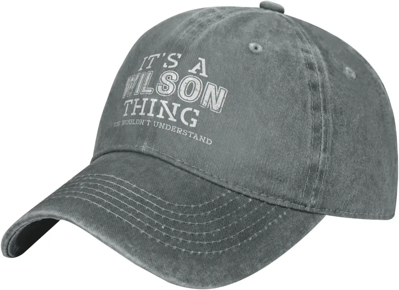 It's A Wilson Thing You Wouldn't Understand Distressed Cotton Baseball Cap Unisex Casual Hat