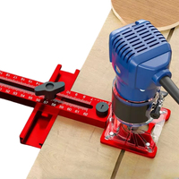 4 in 1 Router Circle Cutting Jig Aluminum Alloy Router Jig Tool Adjustable Cabinet Hardware Jig Multifunctional for Woodworking
