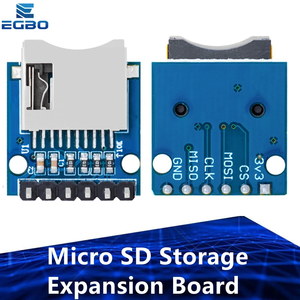 1PCS Micro SD Storage Expansion Board Mini Micro SD TF Card Memory Shield Module With Pins ARM AVR