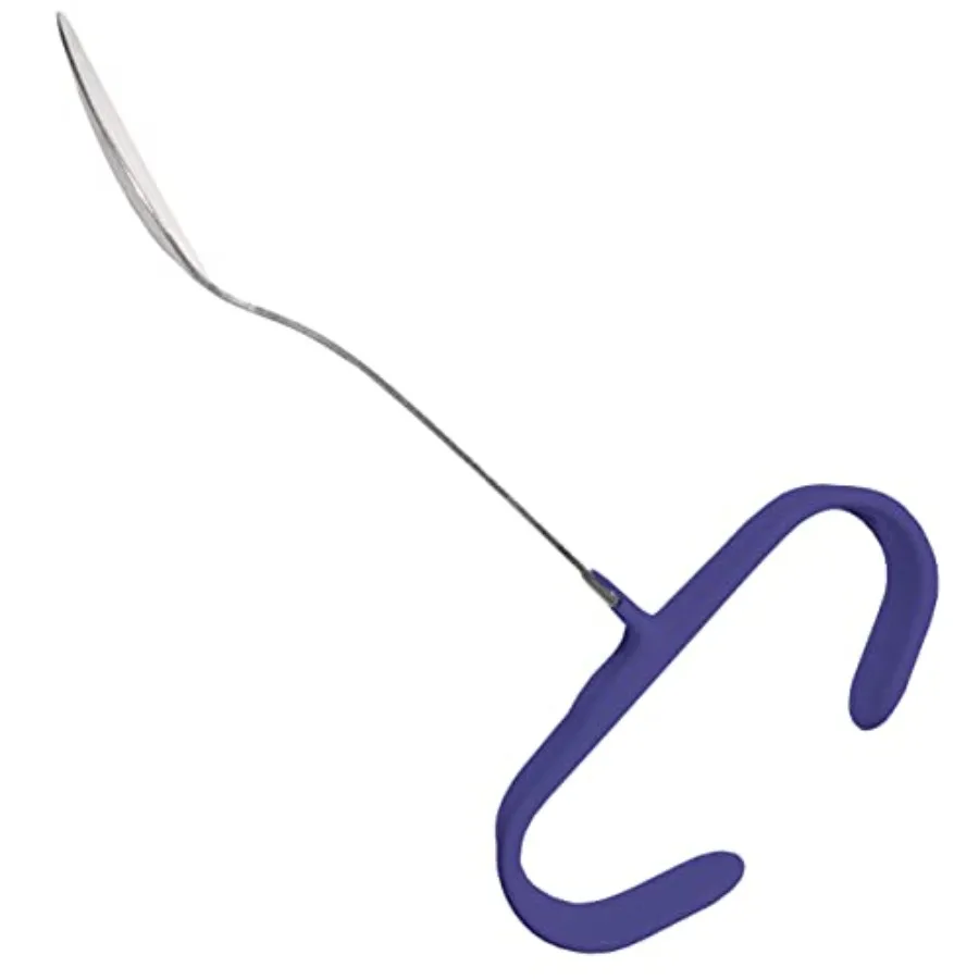 Rehabilitatievoordeel roestvrijstalen eetlepel met verticaal handvat