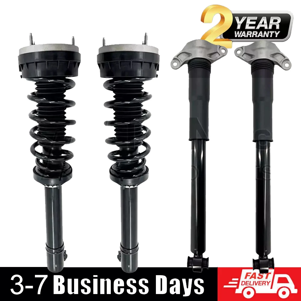 4x Front Rear Shock Absorber Strut Assys Active For Jaguar F-Pace X761 AWD 2017-