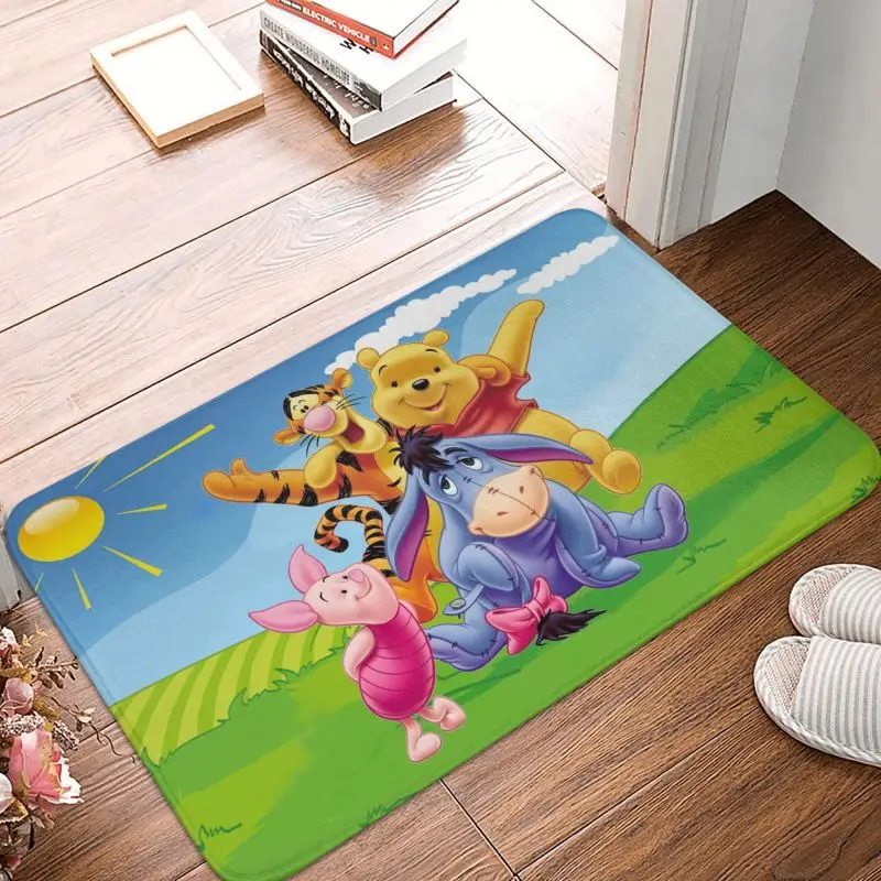 Custom Winnie The Pooh Doormat Mat Anti-Slip Kitchen Bathroom Garage Rug Carpet 40*60cm