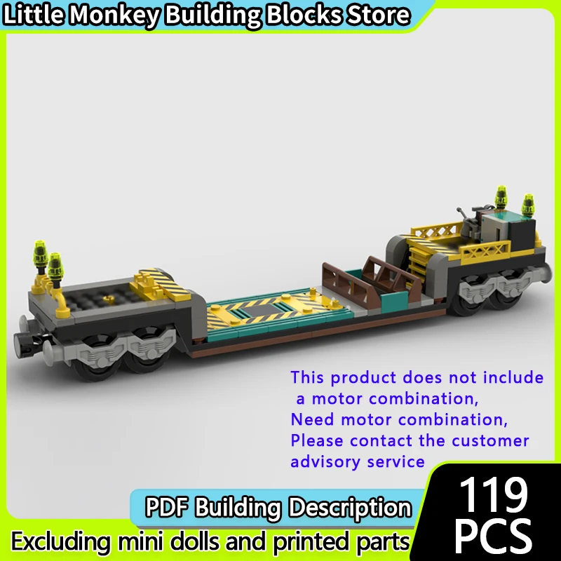 

City Car Model MOC Building Bricks Underground Train Flat Car Modular Technology Children Holiday Gifts Assemble Toys Suit