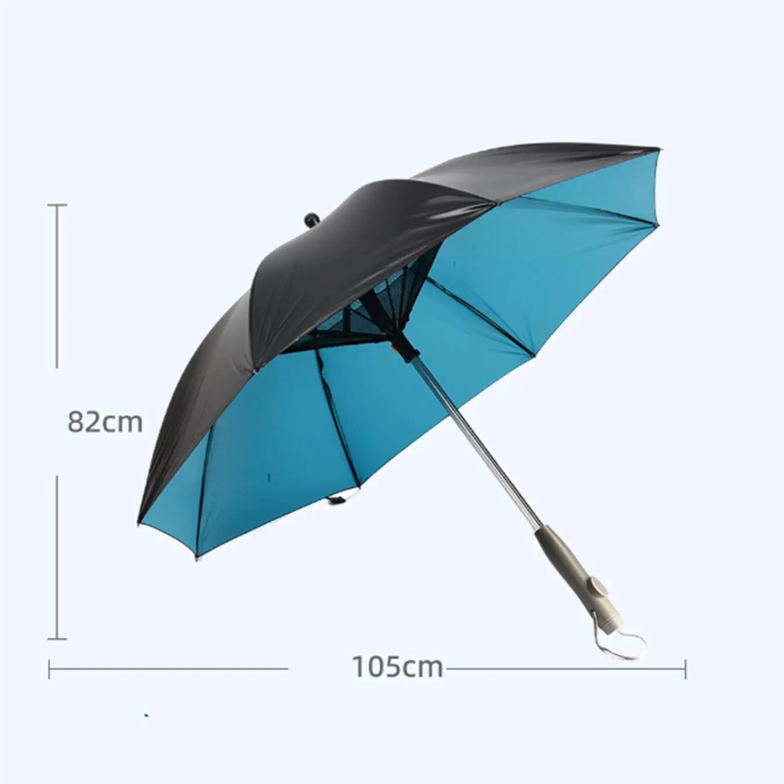 Sun Umbrella with Fan Misting Accessories for Sand Hot Summer Outdoor Activities