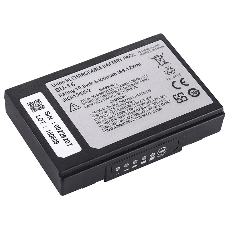 10.8V 6400mAh Lithium-ion Replacement BU-16 TYPE-82C TYPE-72 TYPE-Q102 for Sumitomo Fusion Splicer Battery