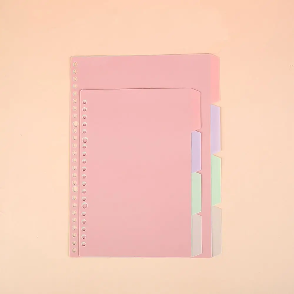 Office Products Sheet Protectors Assorted Colors Plastic Binder Index Dividers Multicolor Index Tabs 4 Tab Binder Page Dividers