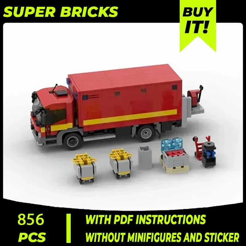 Car Model Moc Building Bricks London Fire Brigade Rescue OSU Technology Modular Blocks Gifts Christmas Toys DIY Sets Assembly