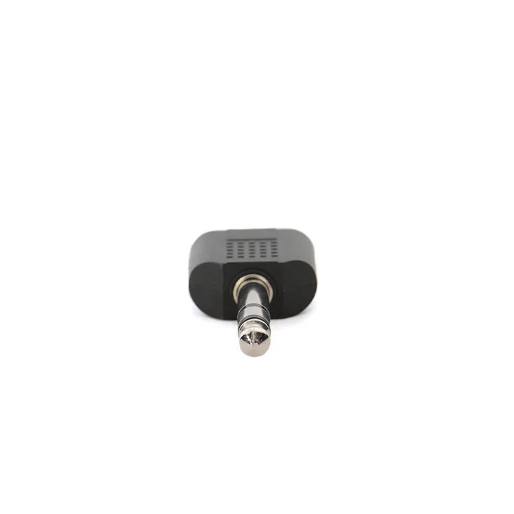 6.35mm Rotating 2RCA Female Adapter Audio To Dual Lotus Mixing Console Amplifier To Audio Connector Red Black Head Adapter D4