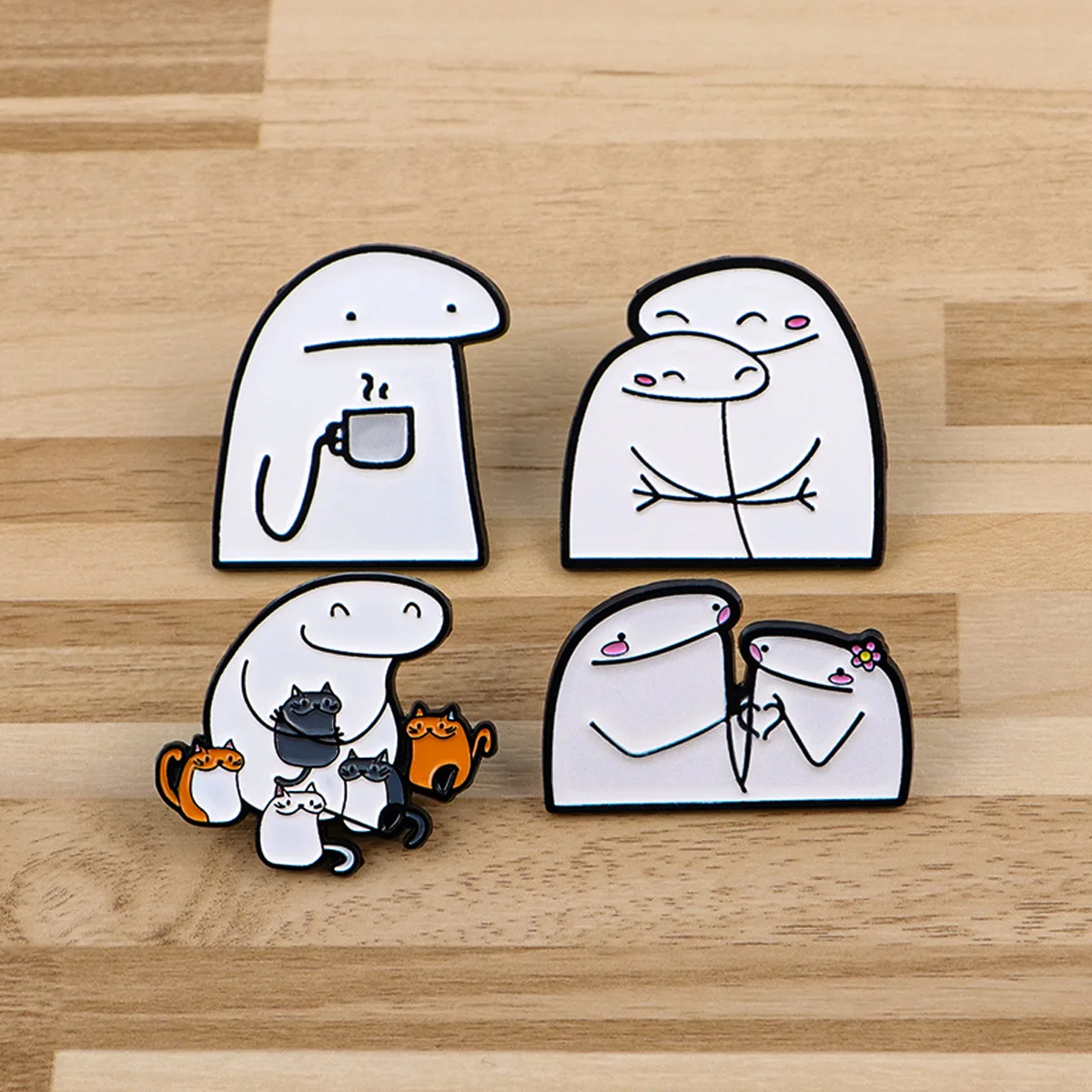 Broche de figurine de croquis de dessin animé, badge pour vêtements, sac à dos, accessoires