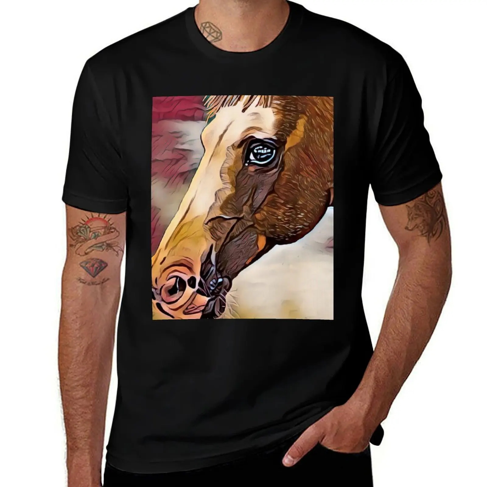 

Crazy Quarter Horse T-Shirt cute tops vintage t shirts quick-drying Short sleeve tee men