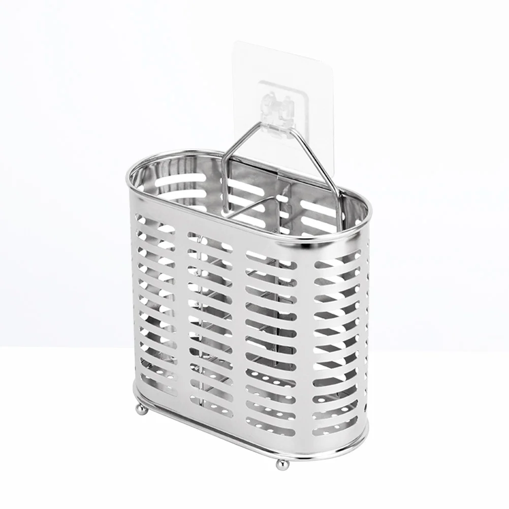 

304 Stainless Utensil Holder Organizer Steel Chopstick Flatware Cooking Tool Dishes Drying Rack
