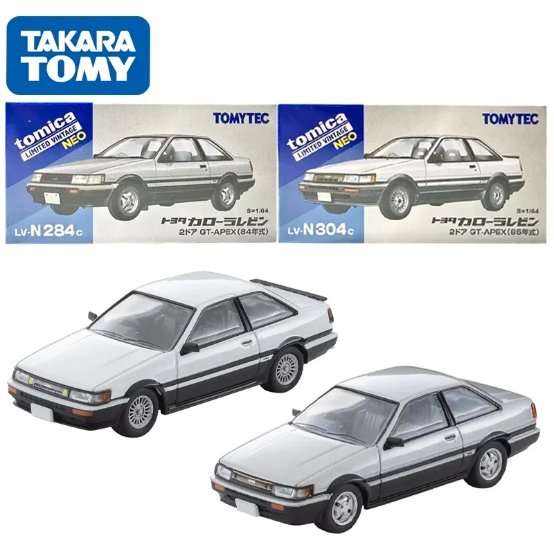 TAKARA TOMY TOMYTEC Tomica 1/64 TLV-N284c TLV-N304c 도요타 코롤라 레빈 GT-APEX AE85 합금 장난감 모터 다이캐스트 금속 모델 선물