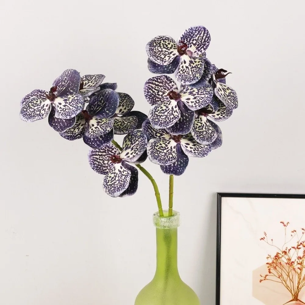 

Butterfly Orchid Artificial Vanda Orchid Flower Handmade Real Touch Faux Phalaenopsis EVA Luxury Simulation Big Moth Orchid