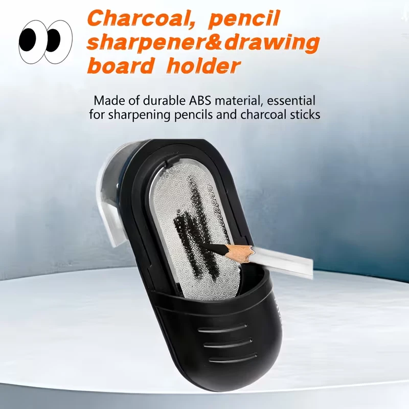 Sandpaper Pointer for Sketching Pencils and Charcoal—Art Student Drawing Tool;Charcoal Pointer (Doubles as a Drawing Board Clip)